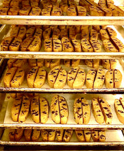 Load image into Gallery viewer, “NAKED” No-Topping BISCOTTI: Chocolate Chip, Double Chocolate, Lemon Poppy, Pumpkin Spice, Gingerbread