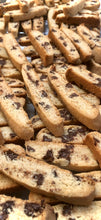 Load image into Gallery viewer, “NAKED” No-Topping BISCOTTI: Chocolate Chip, Double Chocolate, Lemon Poppy, Pumpkin Spice, Gingerbread