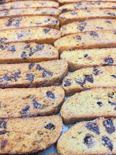Load image into Gallery viewer, “NAKED” No-Topping BISCOTTI: Chocolate Chip, Double Chocolate, Lemon Poppy, Pumpkin Spice, Gingerbread